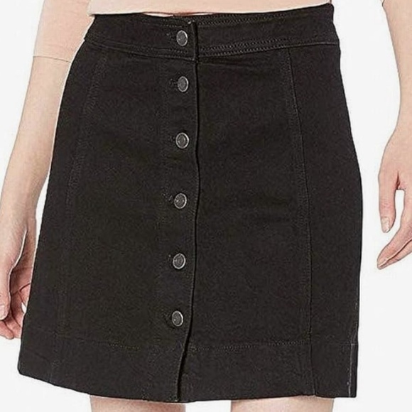 J.Crew Mercantile Sleeveless Black Button-Front Sheath skirt – Size 10 - Picture 2 of 4